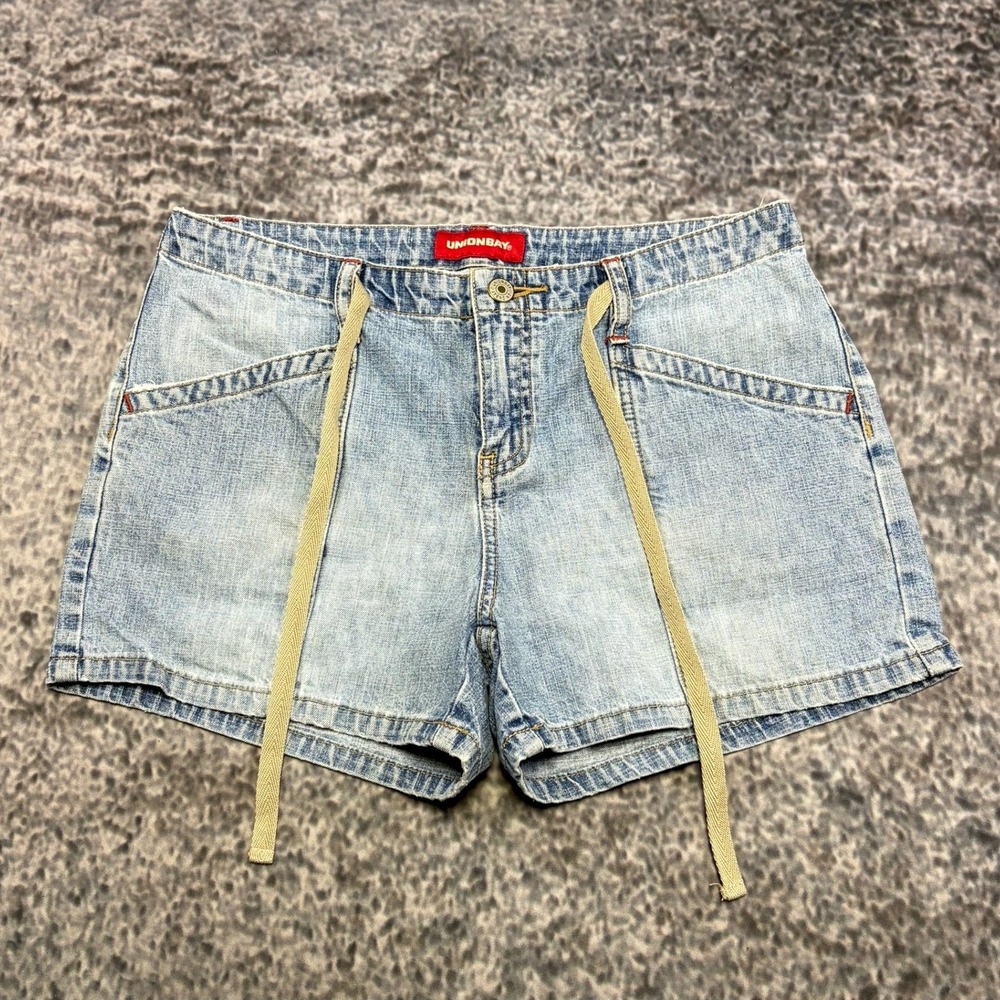 VTG Unionbay Shorts Denim Womens 7 (30") Blue Summer Beach Outdoors Casual Y2K